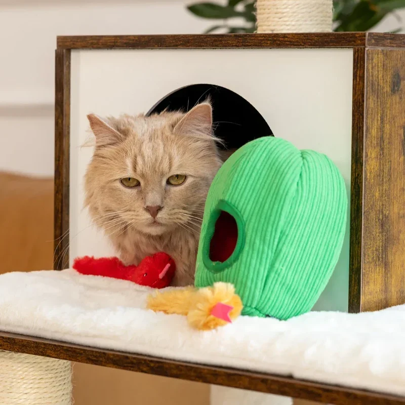 Peluche de flair Cactus et serpents 🌵🐍 - Jouet d'occupation pour chat 🐱 - ZippyClaws® Burrow™
