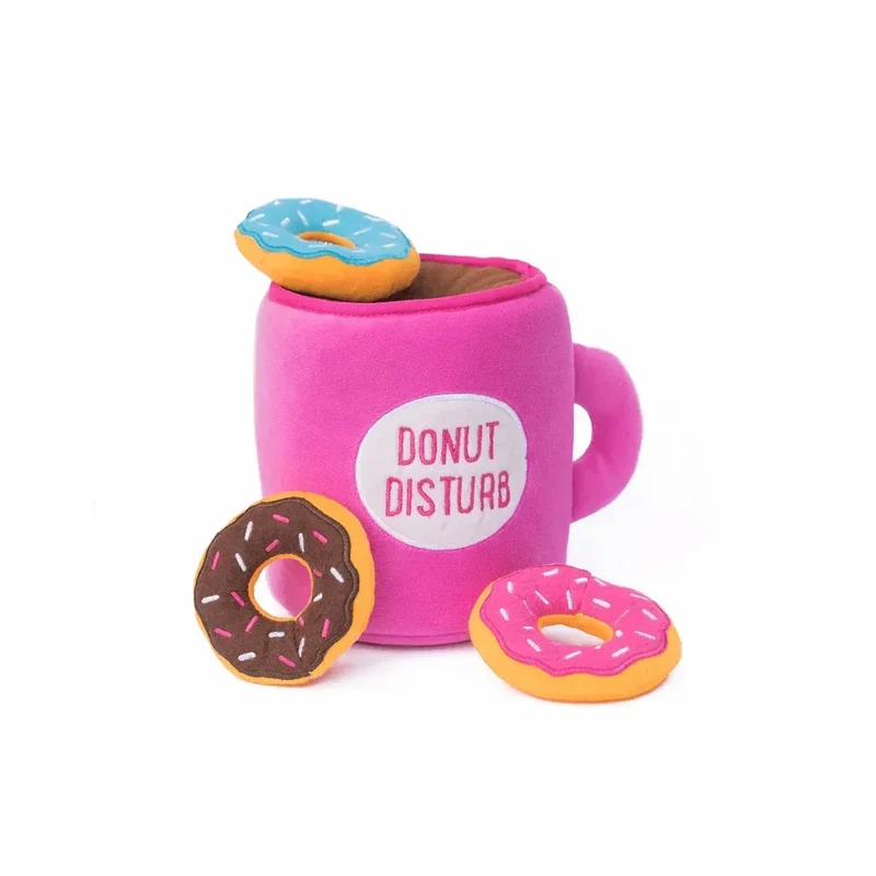 Peluche de flair Coffee & Donutz 🍩 - Jouet d'occupation pour chien – ZippyPaws® Burrow™