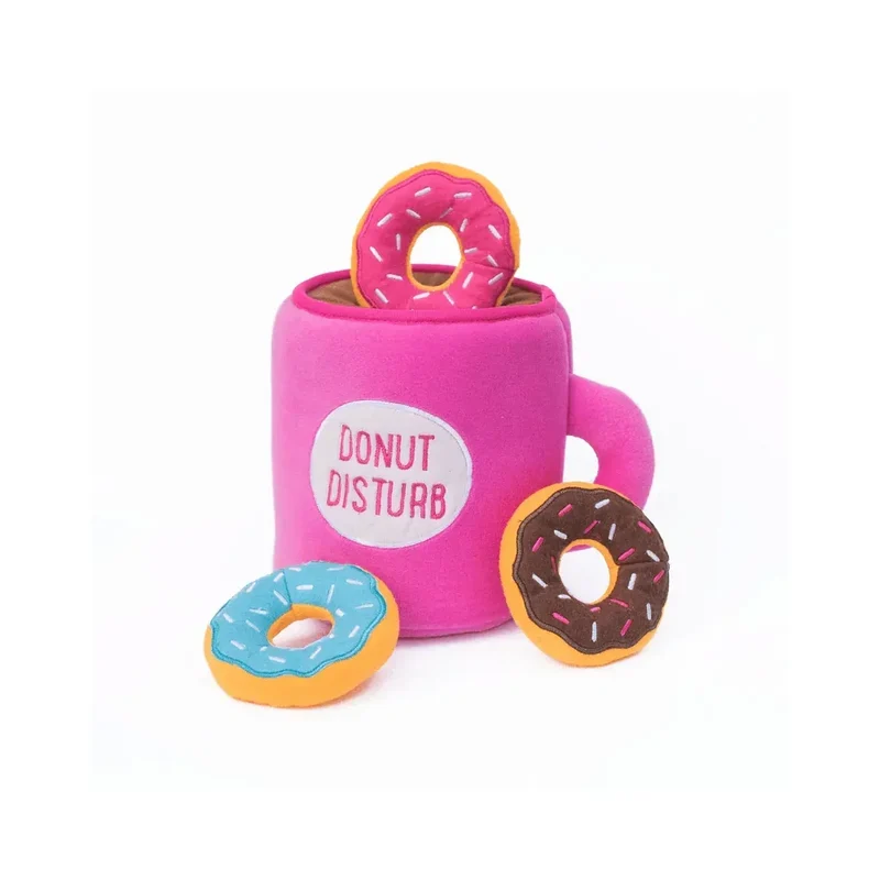 Peluche de flair Coffee & Donutz 🍩 - Jouet d'occupation pour chien – ZippyPaws® Burrow™