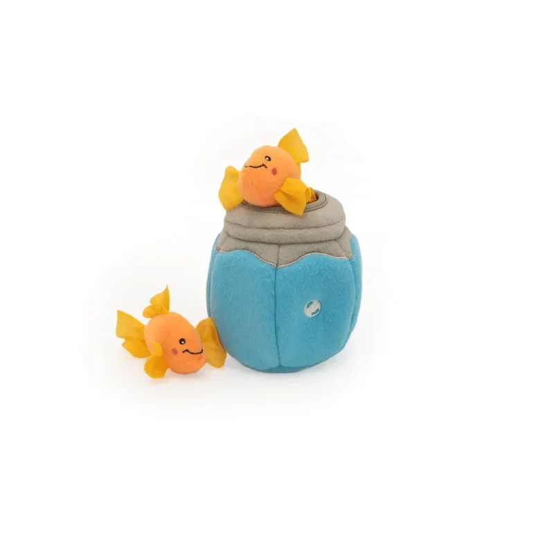 Peluche de flair Poisson dans l'aquarium 🐟 - Jouet d'occupation pour chat 🐱 - ZippyClaws® Burrow™