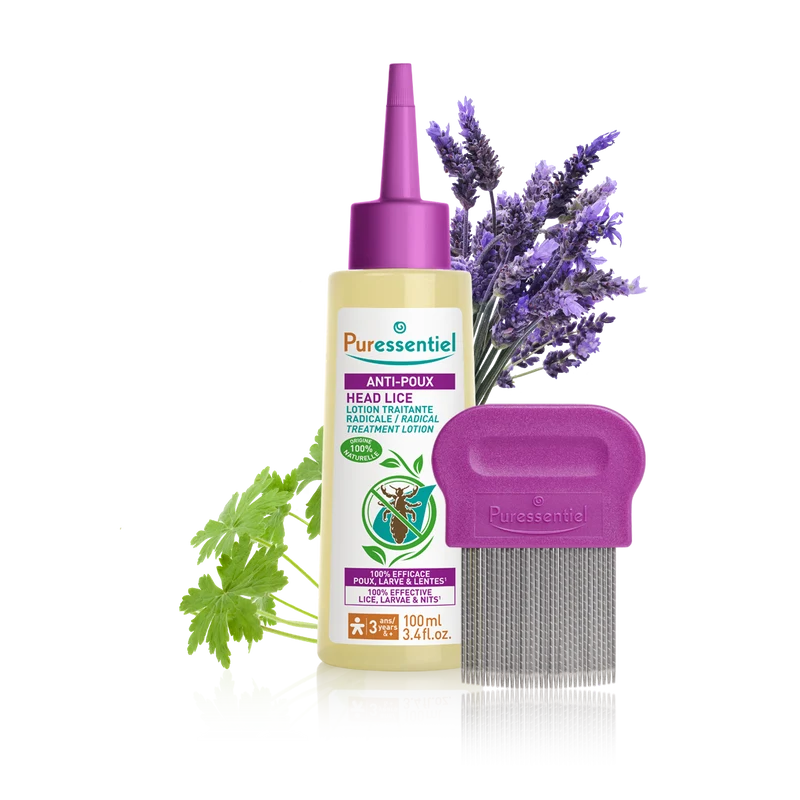 Lotion Traitante Radicale Anti-Poux avec peigne