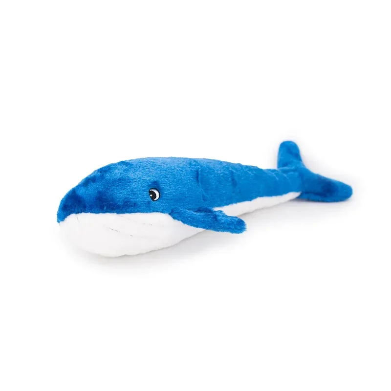 Peluche Baleine Bleue – Peluche XXL pour chien – Jigglerz® Blue Whale 🐋