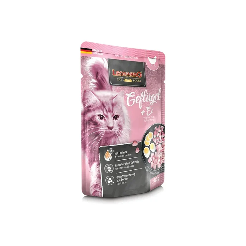 Pâtée pour chat – Sachet fraîcheur Leonardo 85g
