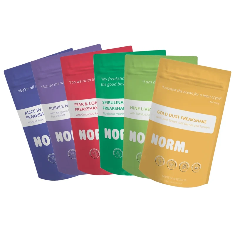 Shakes viande & superaliments lyophilisés pour chiens et chats – Norm – 110g