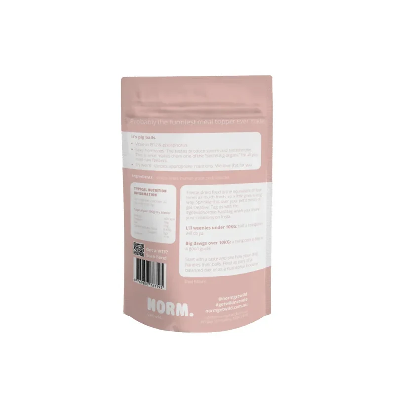 Topping 100% viande lyophilisés pour chiens et chats – Norm – 110g