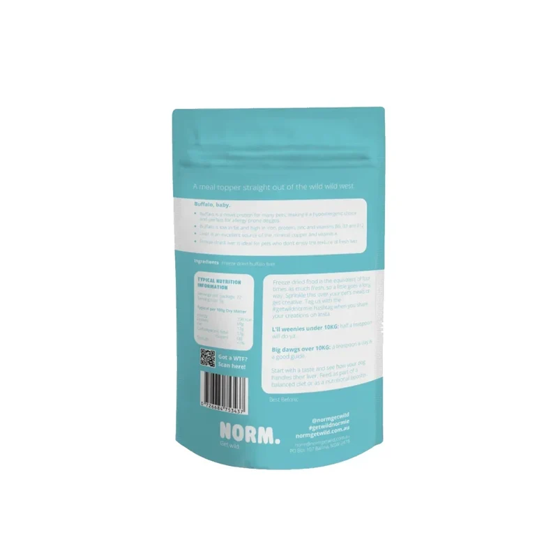 Topping 100% viande lyophilisés pour chiens et chats – Norm – 110g