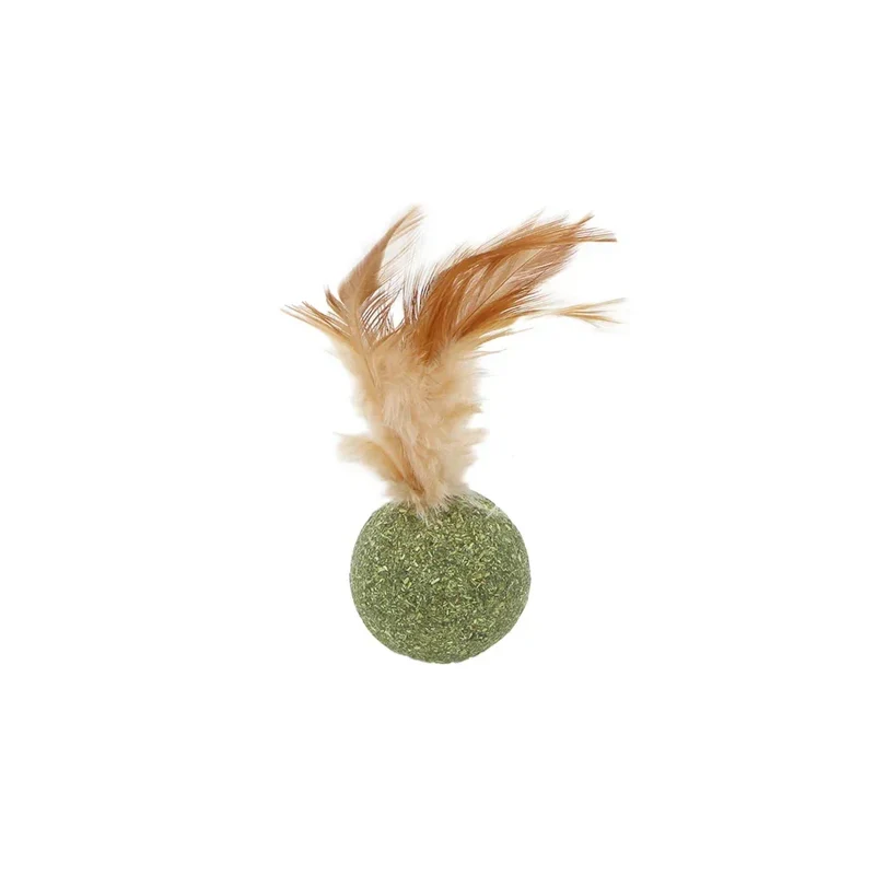 Balle à plumes – Jouet euphorisant pour chat