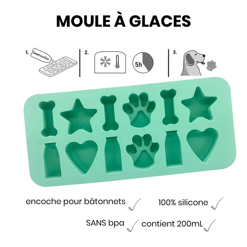 Moule à glaçon Smoothie Dog