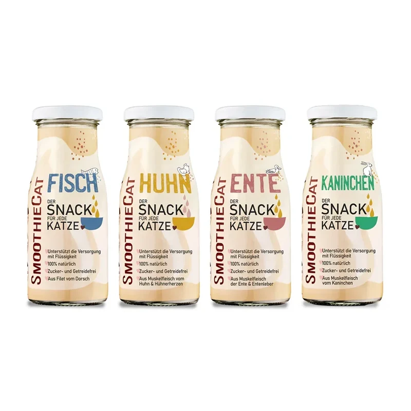 Smoothie pour chat – Plusieurs saveurs disponibles – 150mL