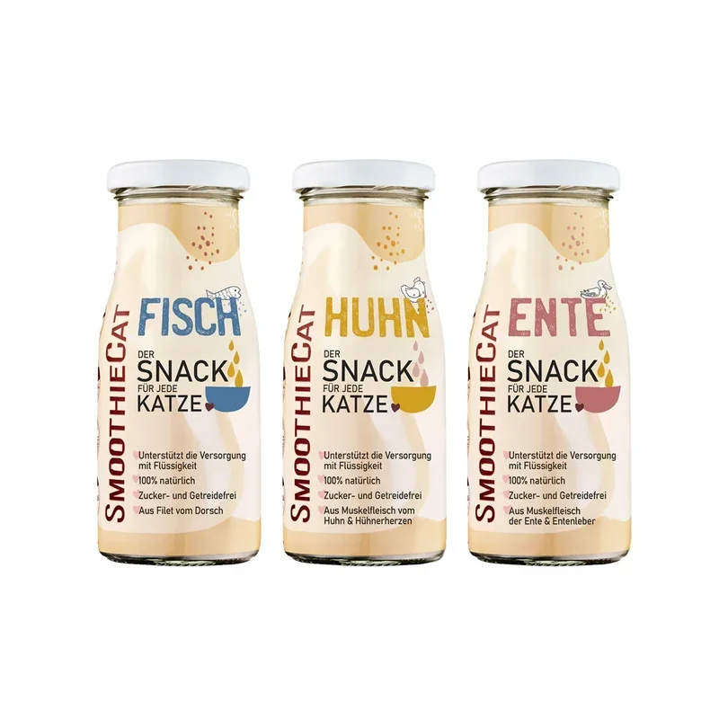 Smoothie pour chat – Plusieurs saveurs disponibles – 150mL