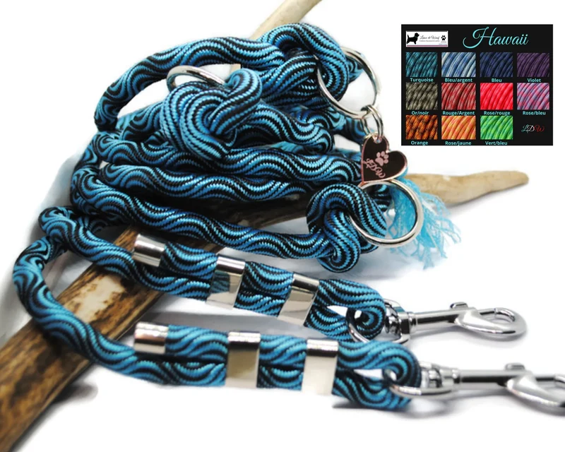 Laisse 3 points HAWAII 10mm
