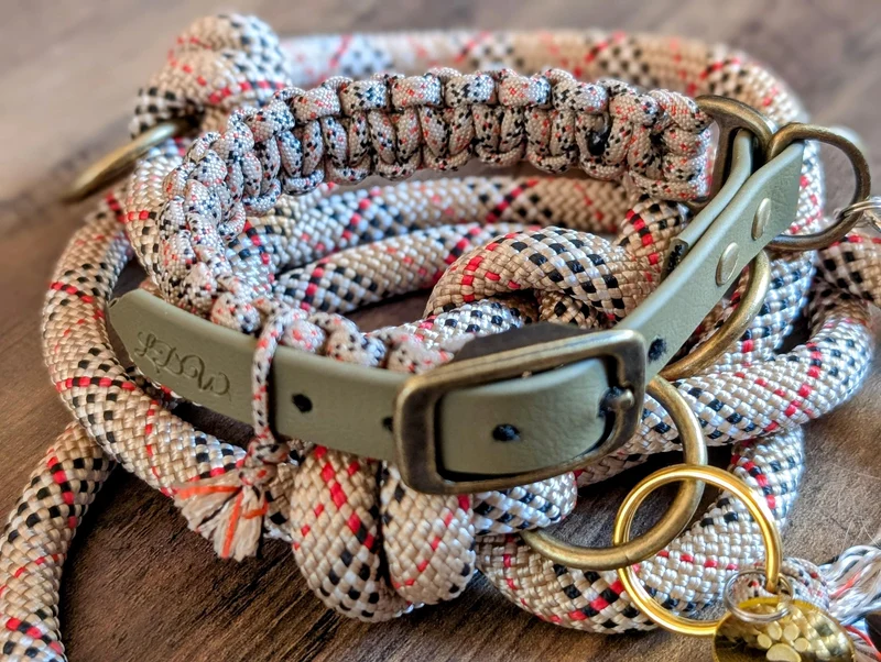 Collier réglable pour chien TARTAN - largeur 2cm