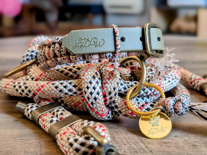 Collier réglable pour chien TARTAN - largeur 2cm
