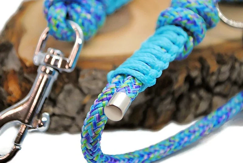 Laisse de wouf - Longe Mermaid Bleu 6mm - plusieurs longueurs