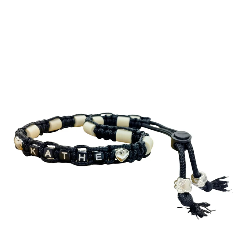 Collier réglable anti-tiques pour chien en céramique EM - COEUR 1cm