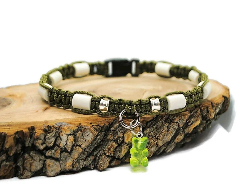 Collier anti-tiques pour chien en céramique EM - NOUNOURS 1cm