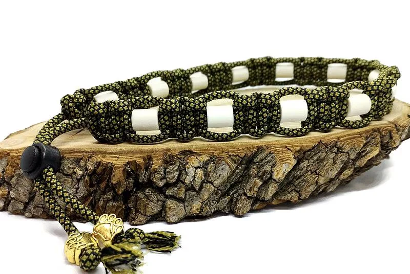 Collier réglable anti-tiques pour chien en céramique EM - 2cm