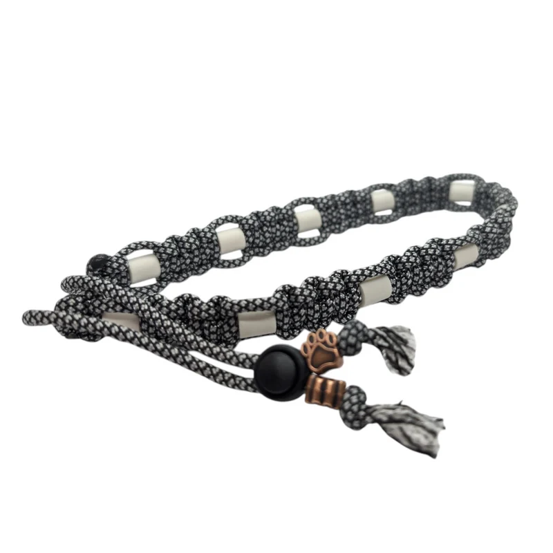 Collier réglable anti-tiques pour chien en céramique EM - 2cm