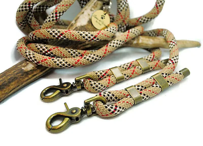 Laisse 3 points TARTAN parcorde 10mm