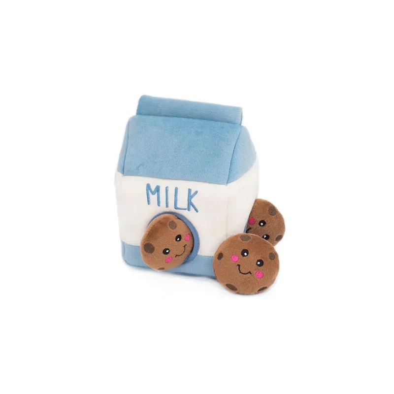 Peluche de flair Milk & Cookies 🍪 - Jouet d'occupation pour chien – ZippyPaws® Burrow™