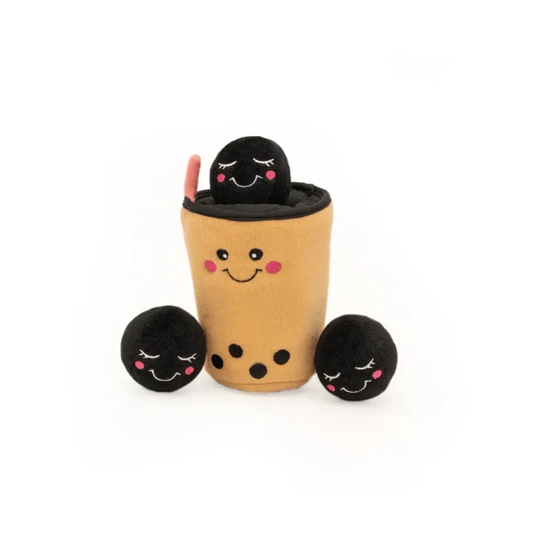 Peluche de flair Bubble Tea 🧋 - Jouet d'occupation pour chien – ZippyPaws® Burrow™