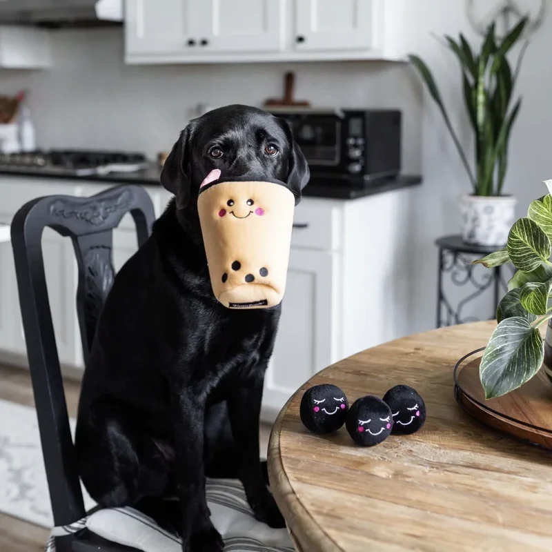 Peluche de flair Bubble Tea 🧋 - Jouet d'occupation pour chien – ZippyPaws® Burrow™
