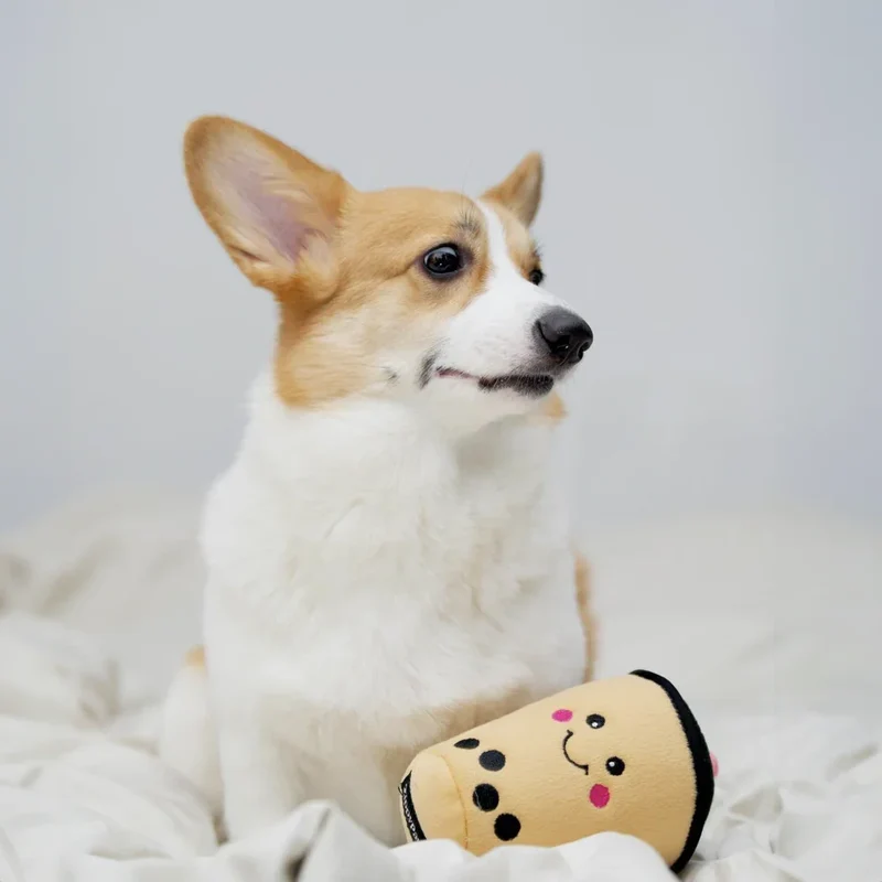 Peluche de flair Bubble Tea 🧋 - Jouet d'occupation pour chien – ZippyPaws® Burrow™