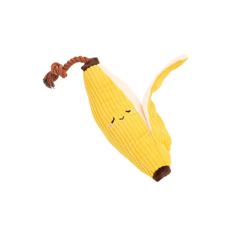 Crinkle Crops Banane – Peluche pour chien Zippy Paws