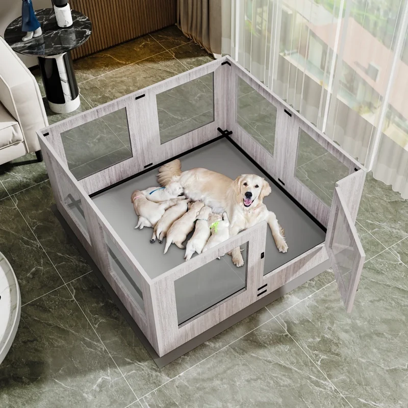 Cage maternel d'intérieur pour chien