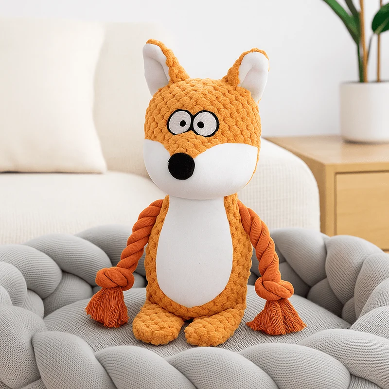 Peluche renard pour chien