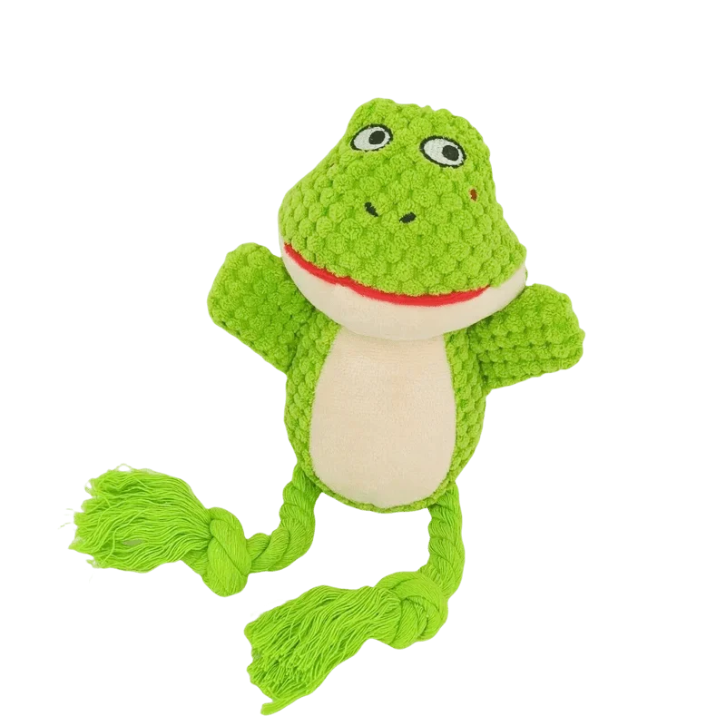 Peluche grenouille pour chien