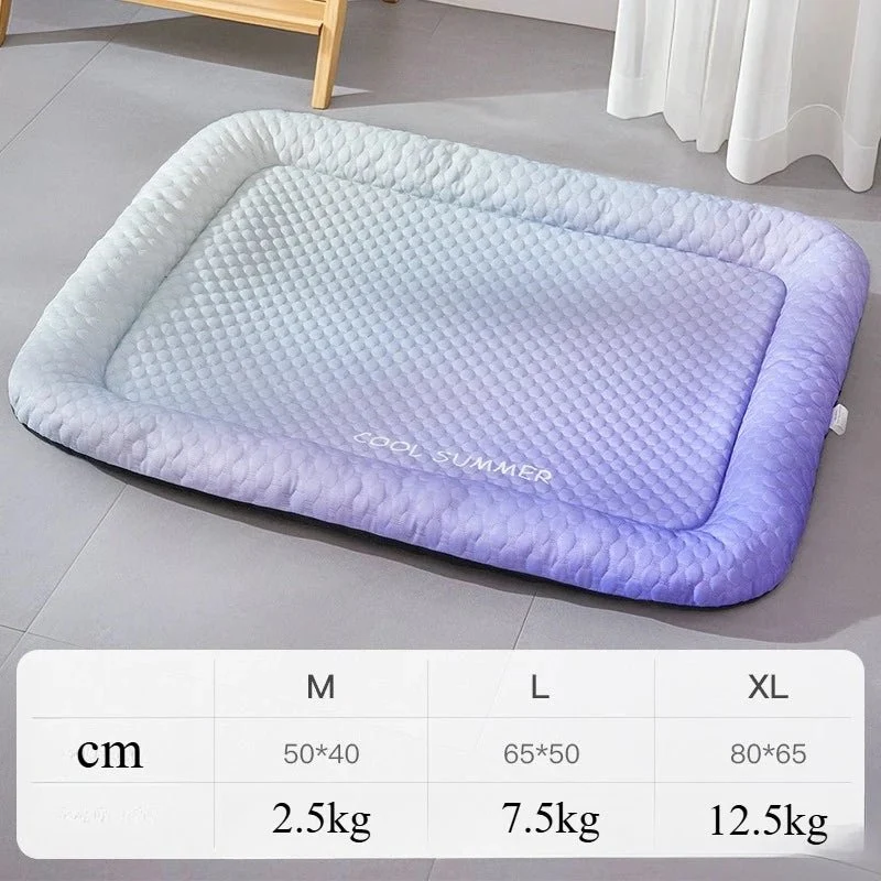 Tapis chien rafraîchissant coloré