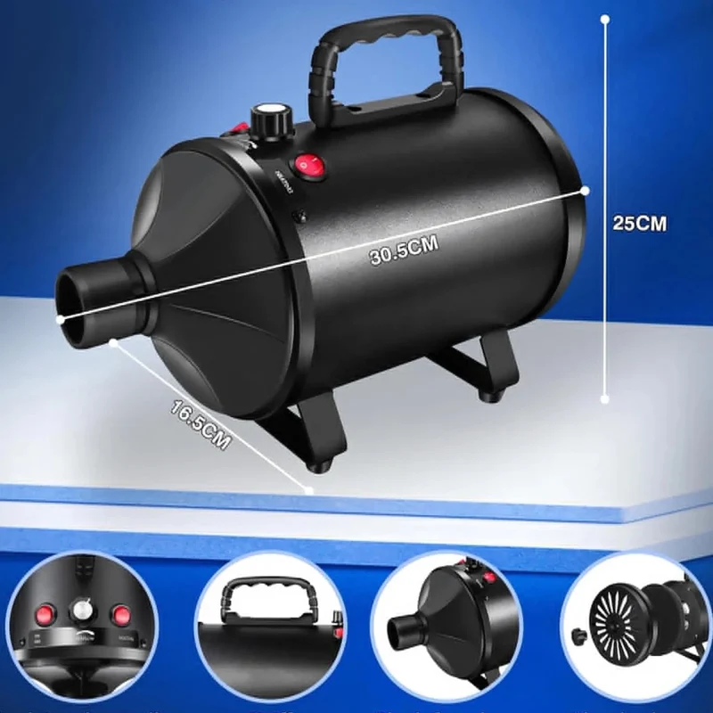 Pulseur chien professionnel 2 moteurs 2800w variateur
