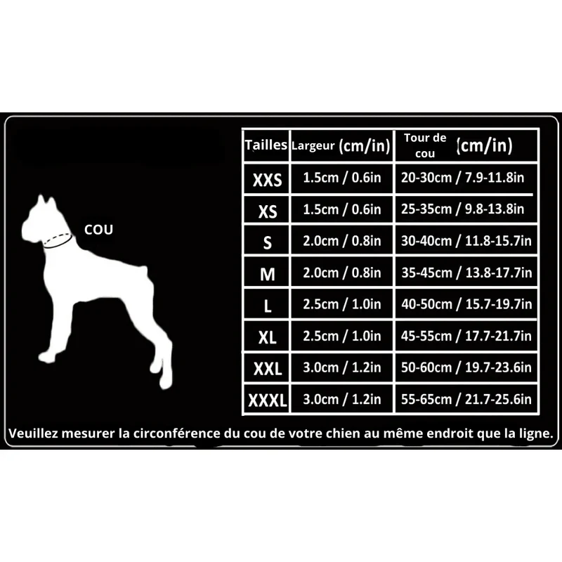 Collier étrangleur chien trulove gris et noir