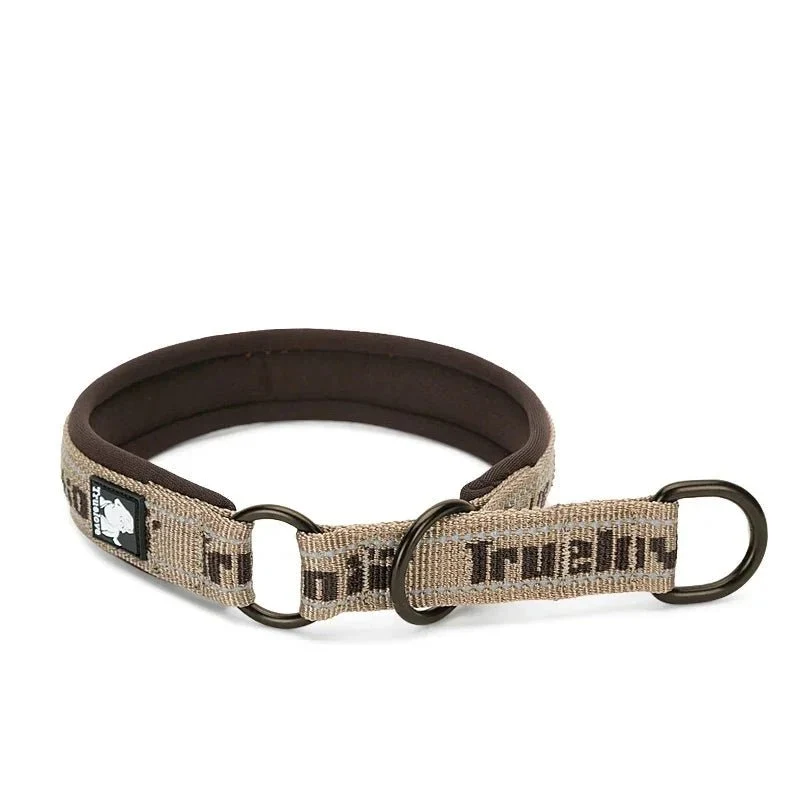 Collier étrangleur chien trulove gris et noir