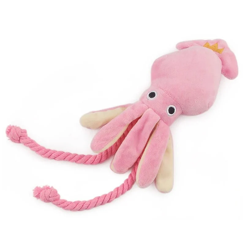 Peluche poulpe en corde