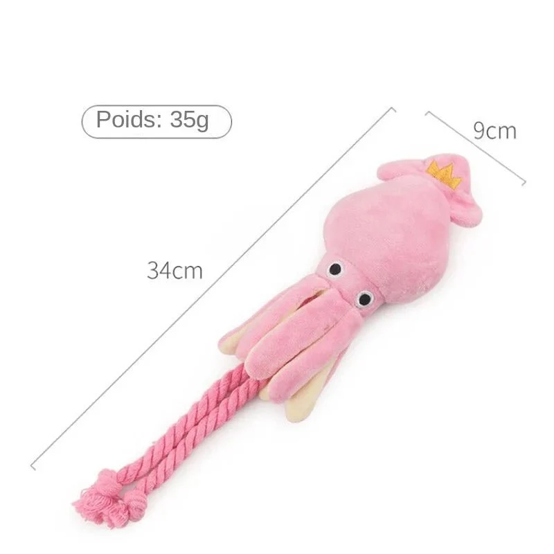 Peluche poulpe en corde
