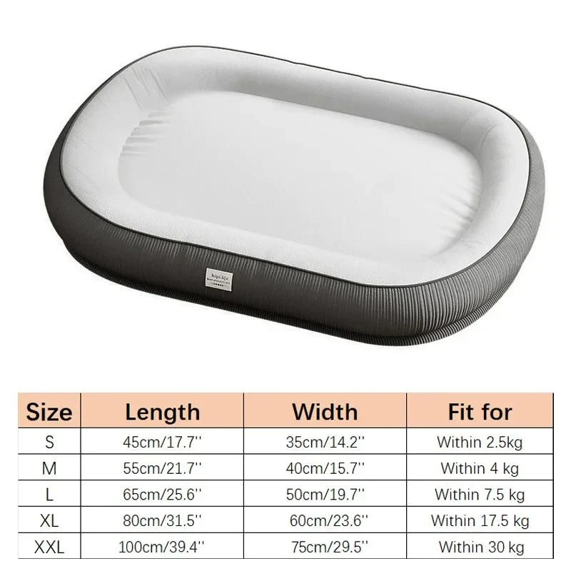 Panier xxl moelleux pour chien blanc