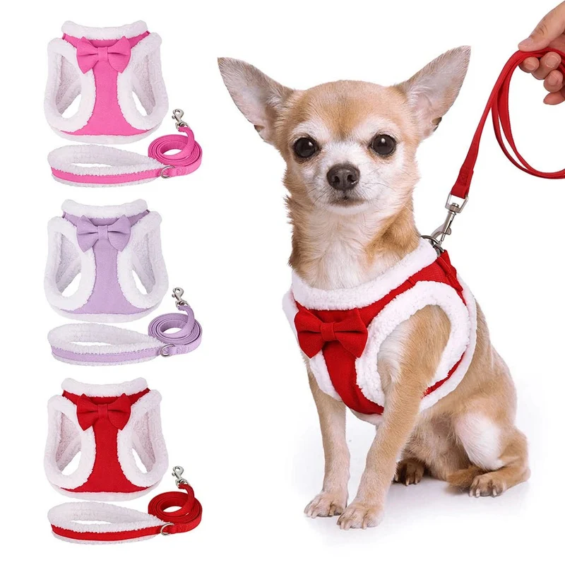 Harnais de noël avec laisse pour Chihuahua