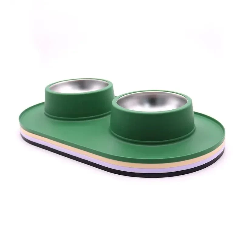 Gamelle double avec protection silicone