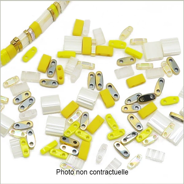 6 g de mix de perles Tila Marguerite