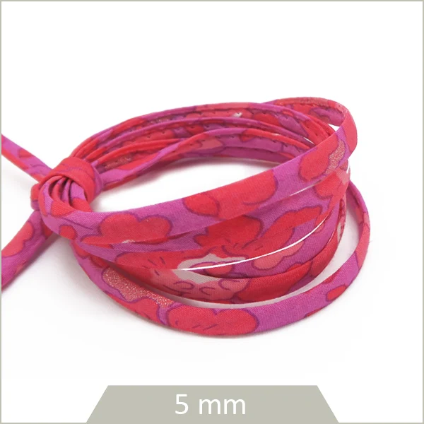 1 m de cordon Liberty 5 mm Betsy Candy Kiss