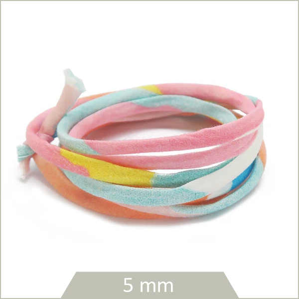 1 m de cordon Liberty 5 mm Gauguin Sorbet