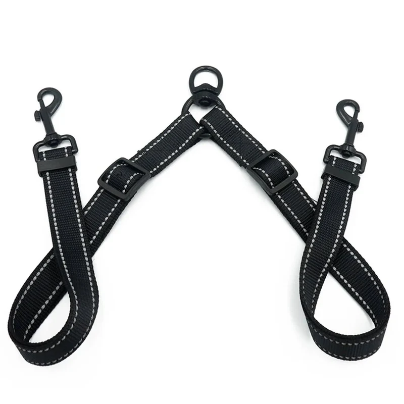 Laisse double pour chien zéro enchevêtrement