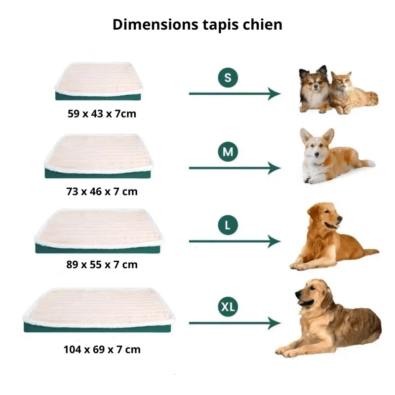Tapis moelleux pour grand chien
