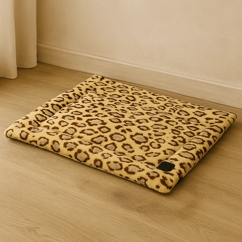 Tapis chauffé léopard