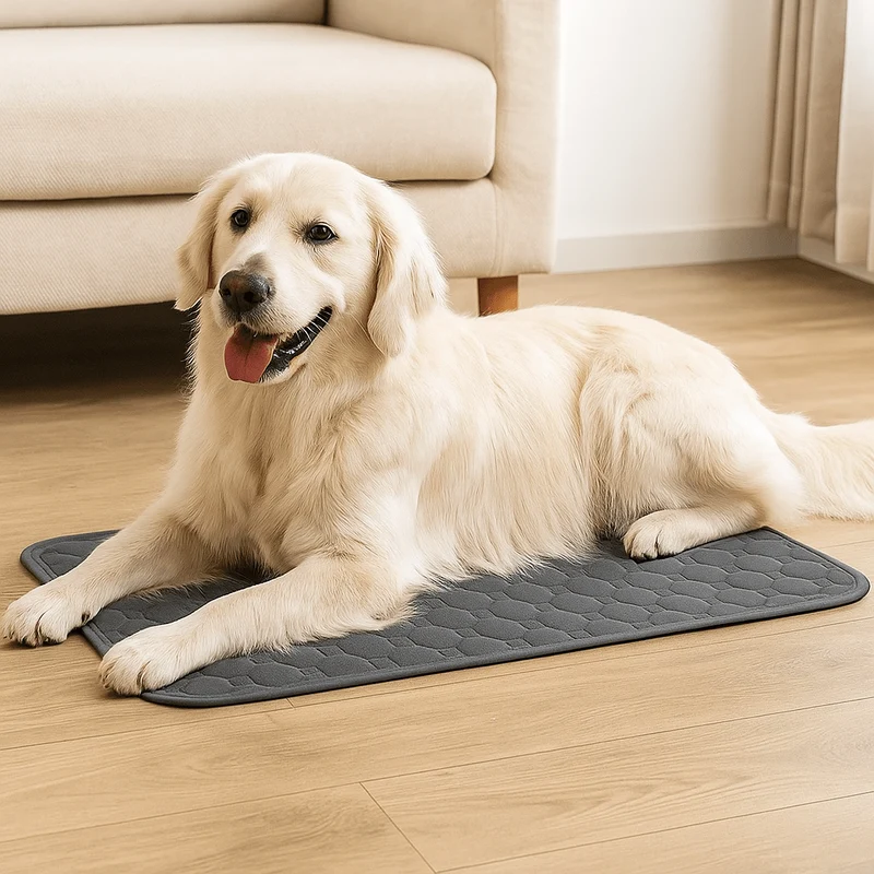 Tapis lavable et absorbant pour chien