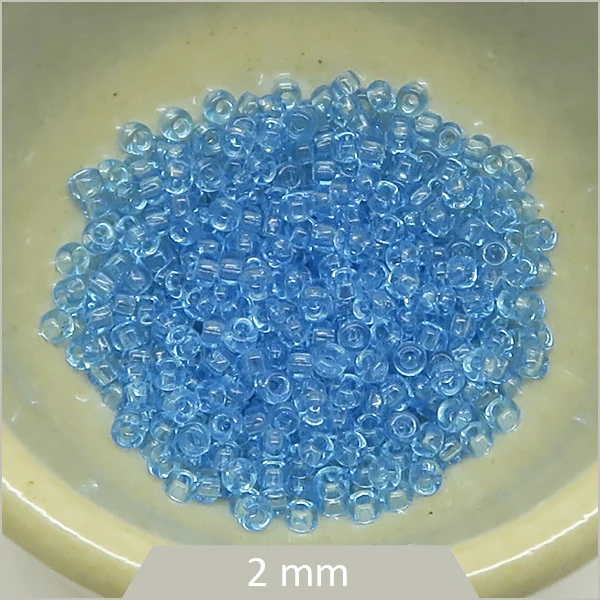 5 g Rocaille Miyuki 11/0, 148 bleu transparent