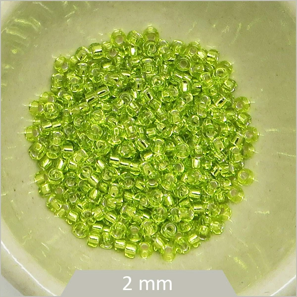 5 g de perles Miyuki Rocaille 11/0, 0014 chartreuse
