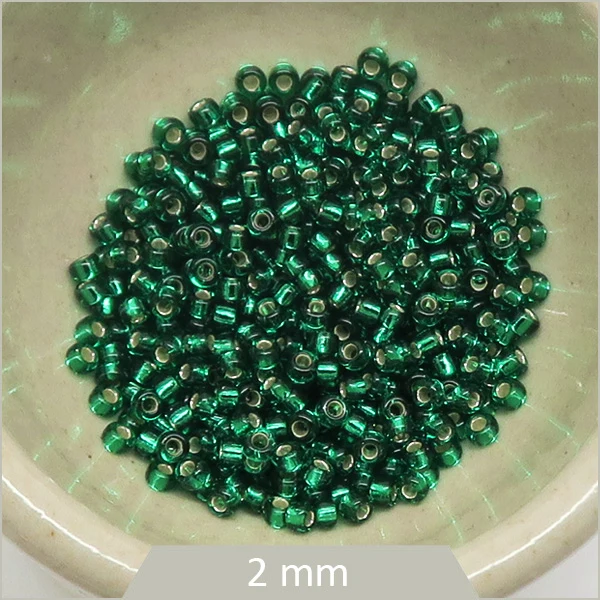 5 g de perles Miyuki Rocaille 11/0, 0017 émeraude argenté